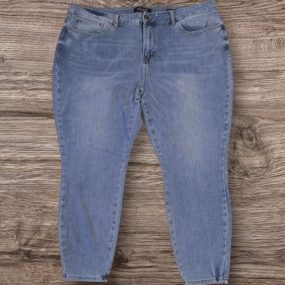 Judy Blue Women's Skinny Jeans Size 24W Light Wash Stretch Denim